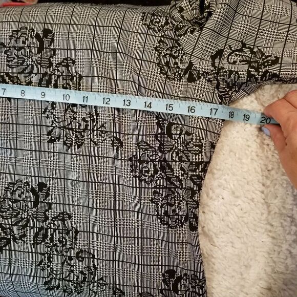 Nanette Lepore B/W Plaid + Floral Dress 6 - Picture 7 of 8